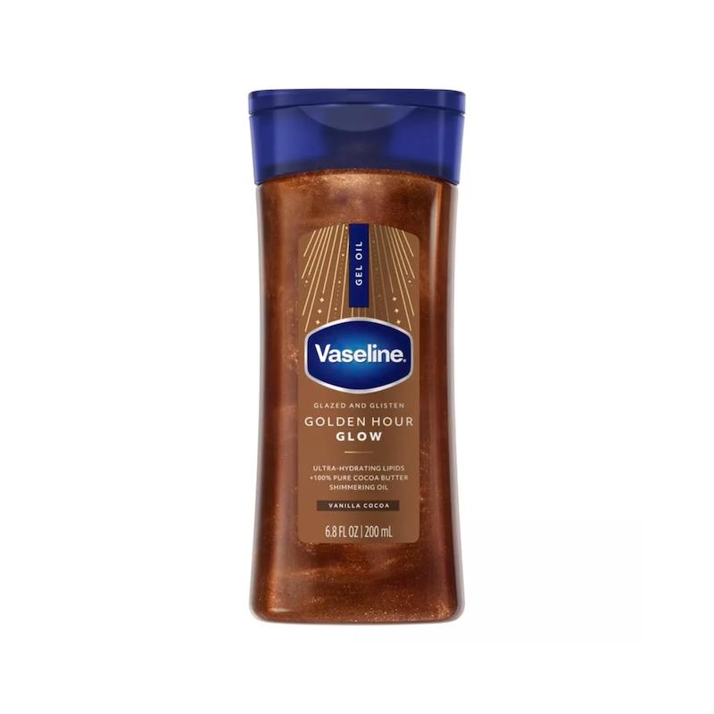 روغن بدن شیمری وازلین مدل GOLDEN HOUR GLOW