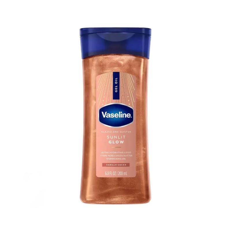 روغن بدن شیمری وازلین مدل Sunlit Glow | Vaseline Illuminate Me Shimmering Body Oil Sunlit Glow