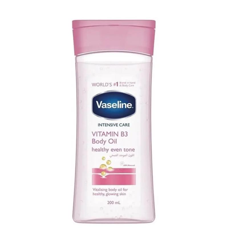 روغن بدن وازلین حاوی ویتامین B3 | Vaseline Intensive Care Vitamin B3 Body Oil Healthy Even Tone