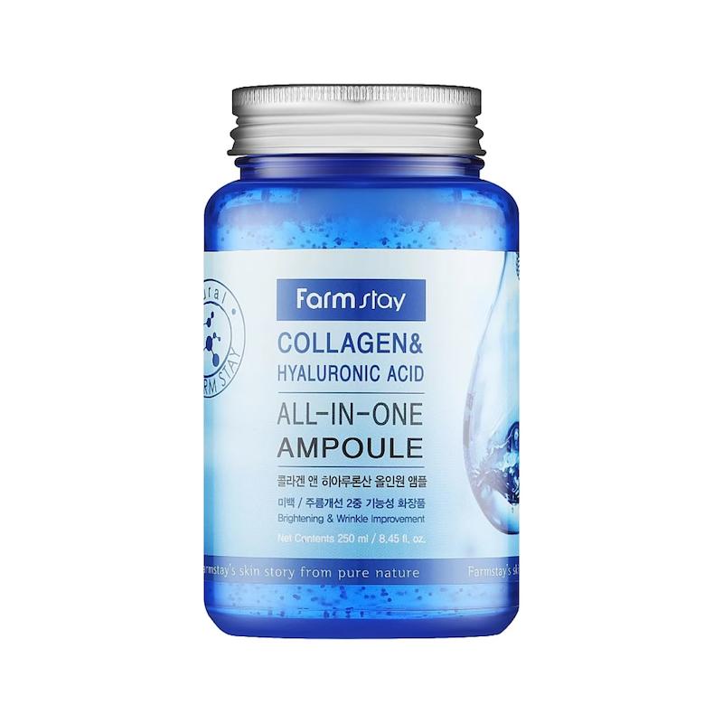 آمپول کلاژن و هیالورونیک اسید فارم استی | Farmstay Collagen & Hyaluronic Acid All-In-One Ampoule