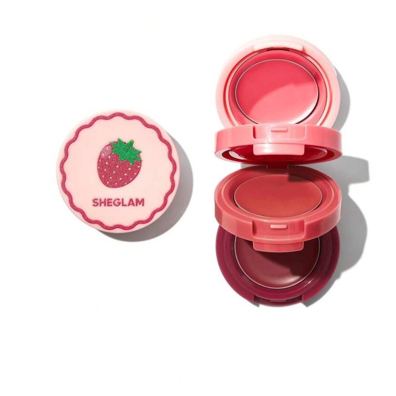 رژگونه و رژلب کرمی دوکاره شیگلم  مدل Strawberry[تضمین اصالت]