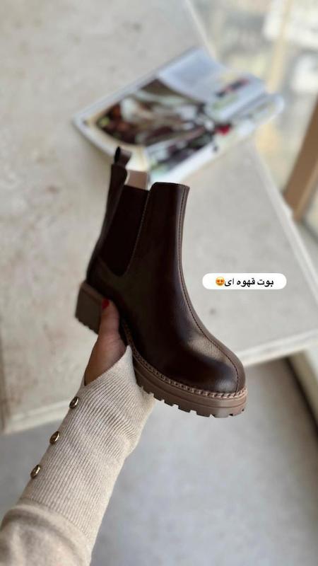 بوت uniqe قهوه ای 