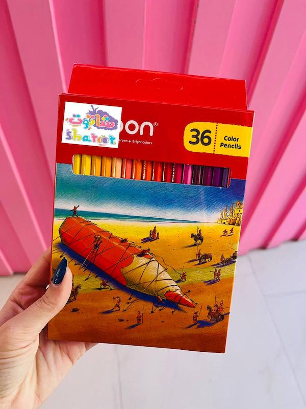 مداد رنگی جعبه ای الیپون 