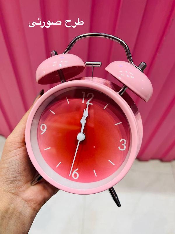 ساعت رومیزی رنگ پاستلی