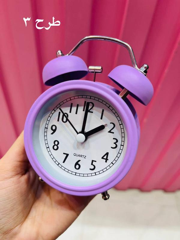 ساعت رومیزی فلزی کوچک
