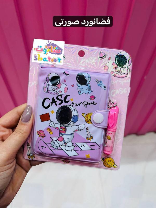 دفترچه فانتزی طرحدار خودکار دار