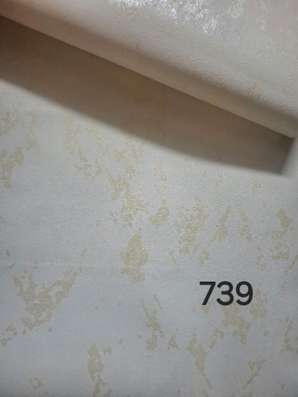 کاغذ دیواری پتینه حراجی کد  ۷۳۹ زمینه روشن پتینه طلایی
