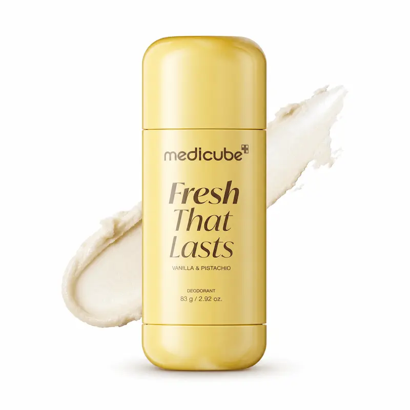 دئودورانت/رول ضد تعریق کوجیک اسید و زردچوبه مدی کیوب روشن کننده و ضدلک MEDICUBE VANILLA AND PISTACHIO DEODORANT