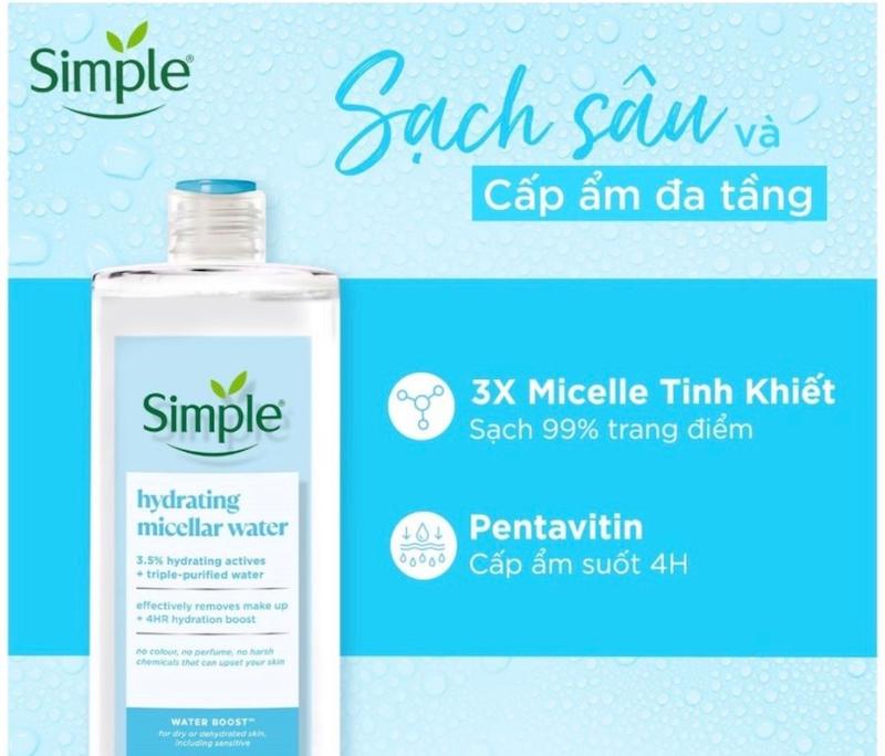 میسلار واتر پوست خشک و حساس  ۲۰۰ میل  micellar water سیمپل
