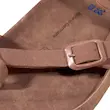 عکس صندل لا انگشتی زنانه برکن استاک شتری مدل مایاری از زاویه نزدیک
