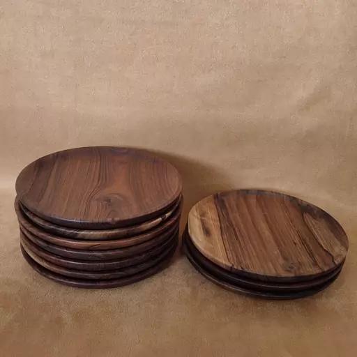 بشقاب چوبی پیش دستی چوبی