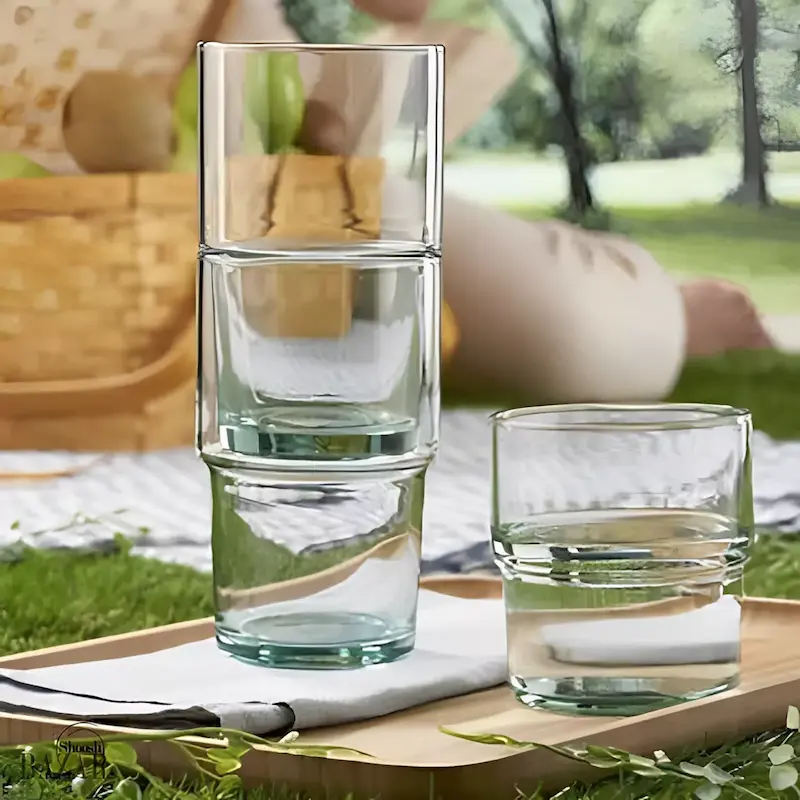 نیم‌لیوان پاشاباغچه مدل هیل گنجایش 300سی‌سی کد 420945 - (ست 6 عددی)