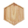 ظرف سرو چوبی  PLT-RW  طرح 6 ضلعی  (2سایز) 