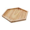 ظرف سرو چوبی  PLT-RW  طرح 6 ضلعی  (2سایز) 