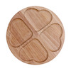 ظرف اردور 4 خانه چوب HRT-OW طرح قلب کد 102004