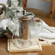 قوری پیرکس کف مربع