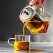 قوری پیرکس طوری استیل مدل کف مربع 550 سی‌سی