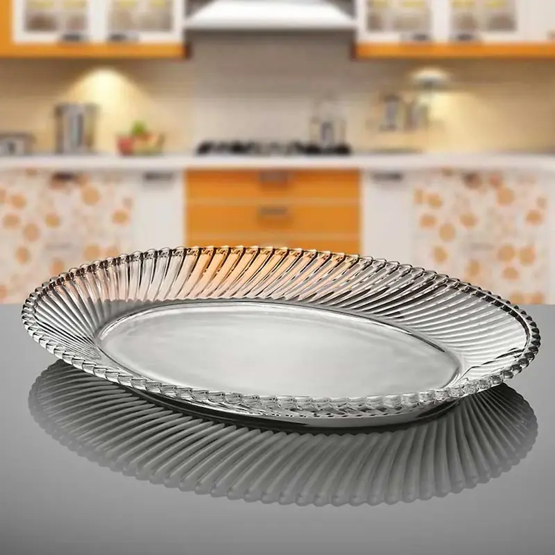 دیس بیضی 33 نوری تازه مدل دایموند کد 401028W - (ست 2 عددی)