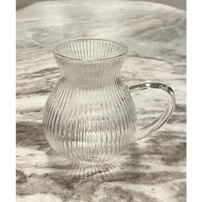 استکان کمرباریک دسته‌دار گنجایش 180 سی‌سی اپتیک کد 8866 - (ست 6 عددی)
