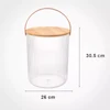 سطل شیاردار لیمون مدل درب چوبی گنجایش 12 لیتری کد 2455