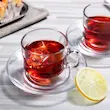 فنجان و نعلبکی دلی مدل بیسیک گنجایش 160سی‌سی کد 24014 - (ست 12 پارچه)