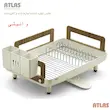 جاظرفی یک‌طبقه طرح چوب اطلس مدل شقایق کد 470