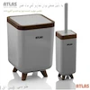 سطل وفرچه طرح‌چوب اطلس مدل ژیوار کد 706