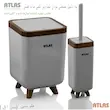 سطل وفرچه طرح‌چوب اطلس مدل ژیوار کد 706