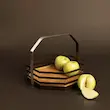سبد سرو هشت‌گوش بزرگ بی‌وی‌کی مدل مجستیک کد VK 451025
