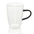 ماگ دوجداره دسته‌مشکی بی‌وی‌کی گنجایش 280سی‌سی کد VK 326108 - (ست 2 عددی)