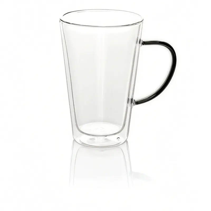 ماگ دوجداره دسته‌مشکی بی‌وی‌کی گنجایش 300سی‌سی کد VK 326109