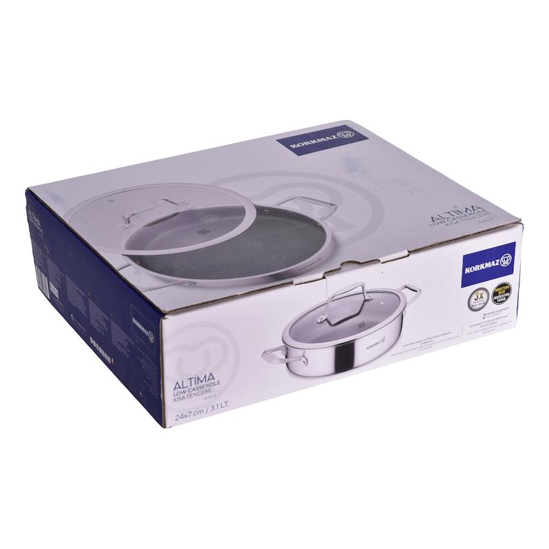تابه استیل کرکماز طرح Altima کد 3874 سایز 24