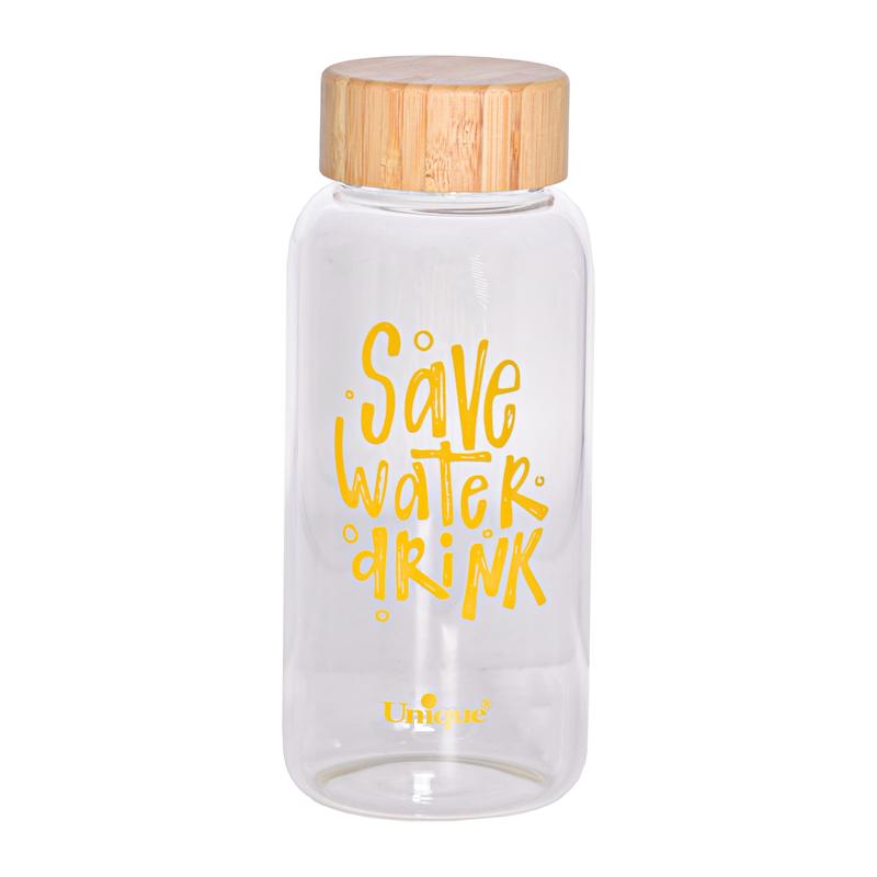 بطری آب یونیک طرح save water کد 3060 گنجایش 0.83 لیتر