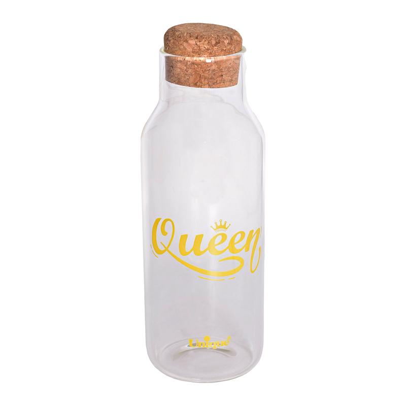 بطری آب یونیک طرح QUEEN کد 3071 گنجایش 1.03 لیتر