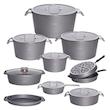 سرویس قابلمه و تابه گرانیتی 17 پارچه اس جی طرح AKA