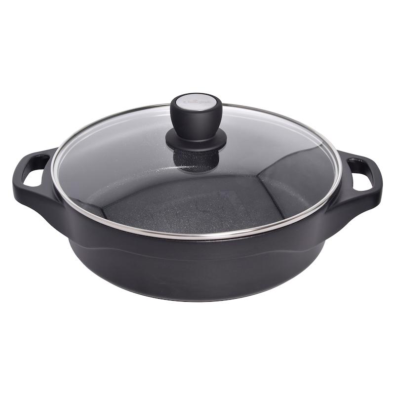 تابه گرانیت یونیک طرح هلیوس کد 8932 سایز 28 به همراه دستگیره