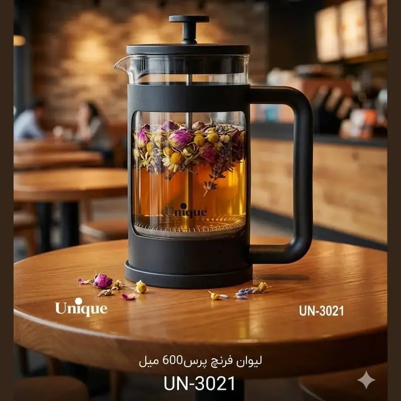 فرنچ پرس یونیک گنجایش 600 سی‌سی کد 3021