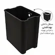 سطل زباله 20لیتری پدال‌دار یونیک کد 4305