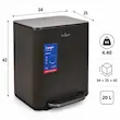 سطل زباله 20لیتری پدال‌دار یونیک کد 4305
