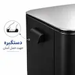 سطل زباله 20لیتری پدال‌دار یونیک مشکی کد 4301