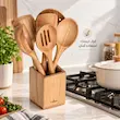 ست کفگیر و ملاقه چوبی 6پارچه یونیک کد 1106