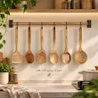ست کفگیر و ملاقه چوبی 6پارچه یونیک کد 1106