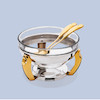 ظرف سالاد خوری یونیک مدل پافیلی طلایی‬‏ کد UN-3116