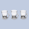انگاره چای‌خوری یونیک مدل پافیلی کروم کد UN-3121 - (ست 6 عددی)