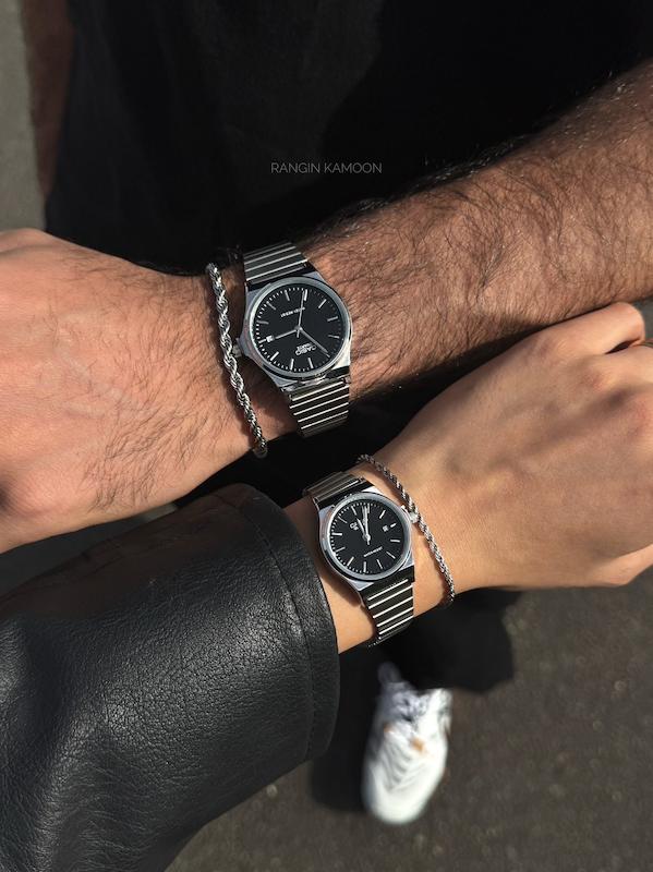 ساعت کا.سیو صفحه گرد🖤