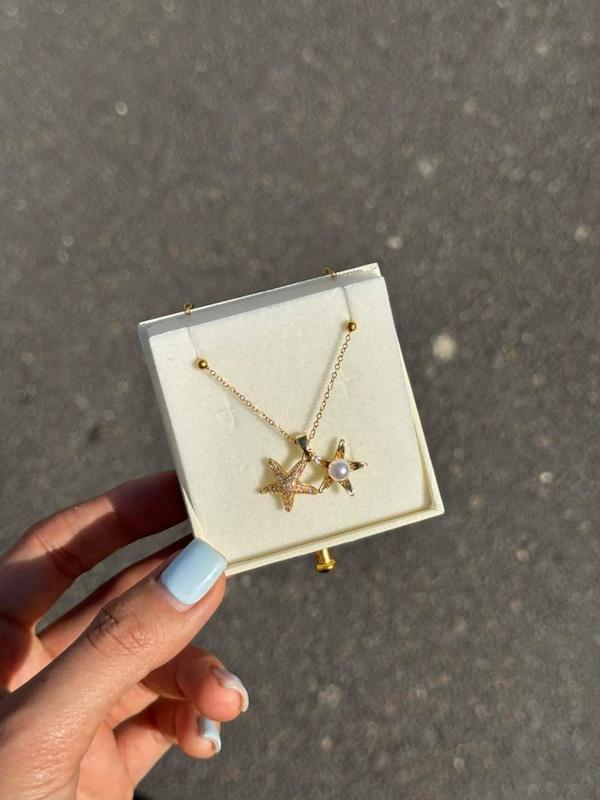 گردنبند ستاره مرواریدی⭐️