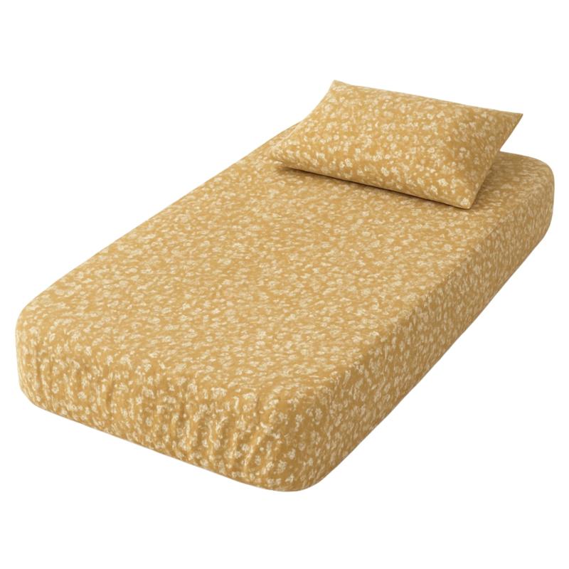 ملحفه تشک کشدار تمام نخ تترون ۲و۱نفره طرح گل ریز