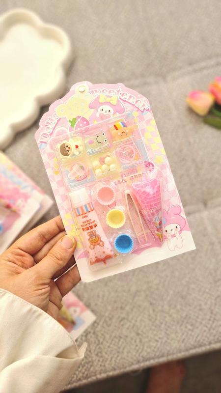 پک کاردستی بستنی قیفی و چسب خامه ای