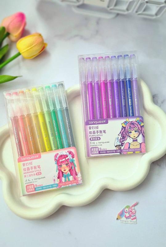 پک ۹ رنگ روان نویس لانگو