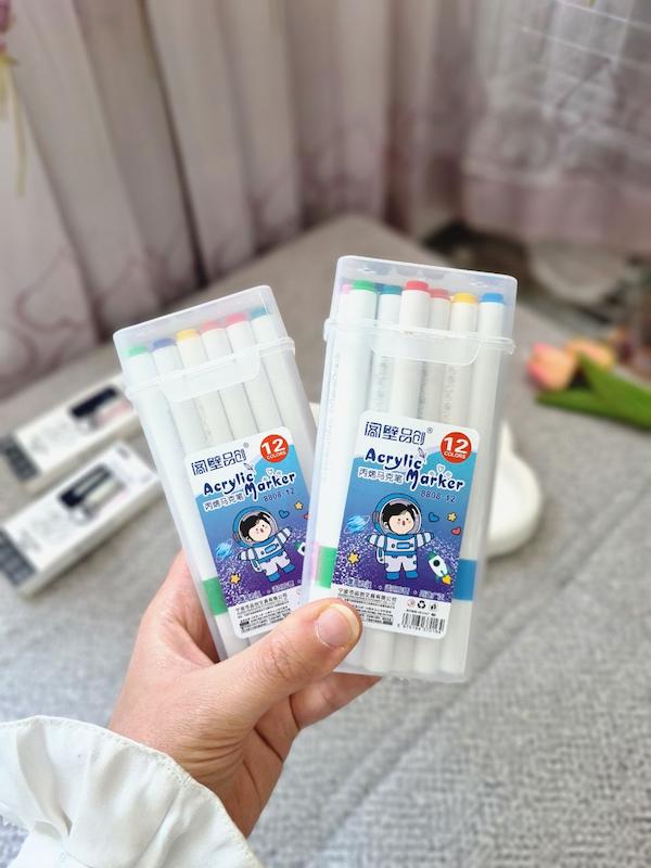 ماژیک ۱۲ رنگ اکرلیک
